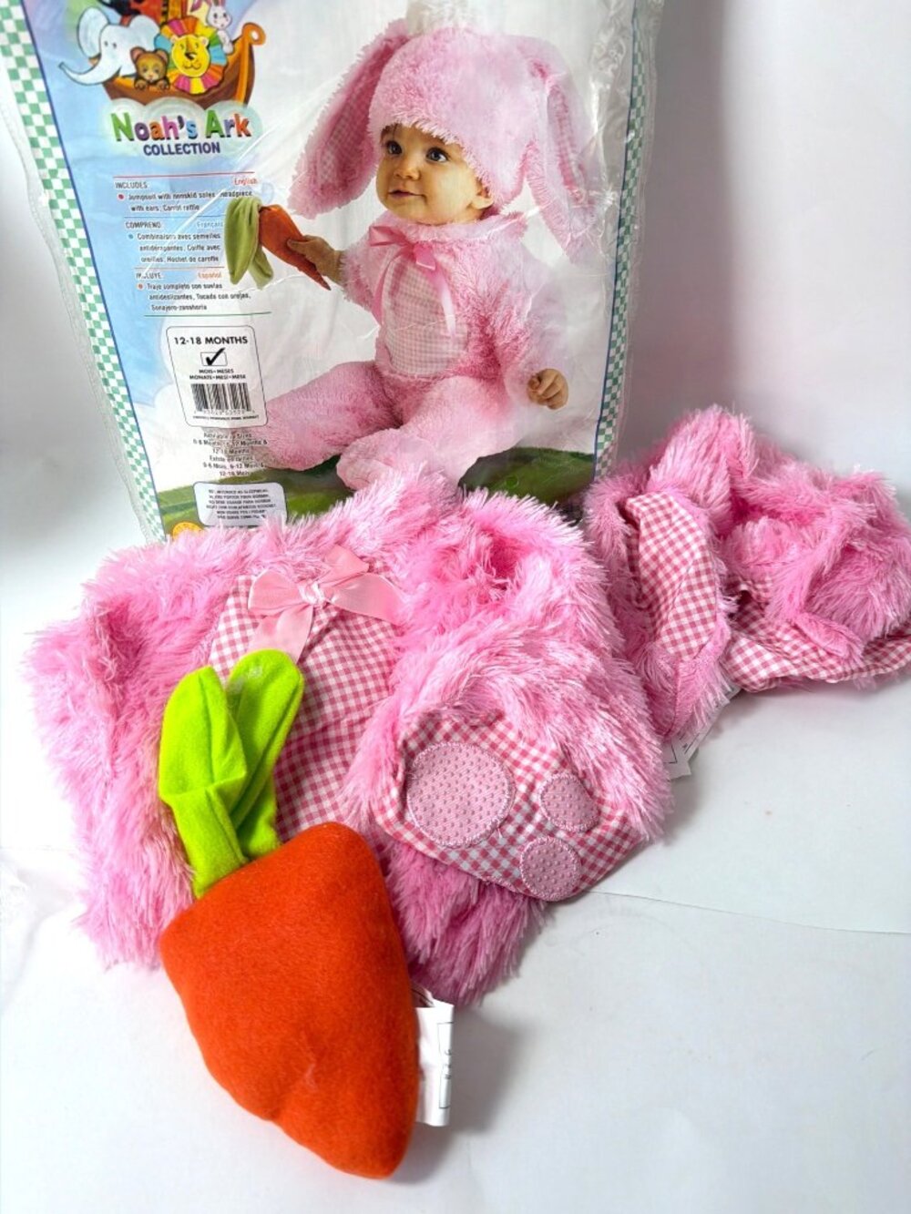 Rubies Pink Bunny Baby Costume Size Toddler 12-18 Months - Picture 3 of 5